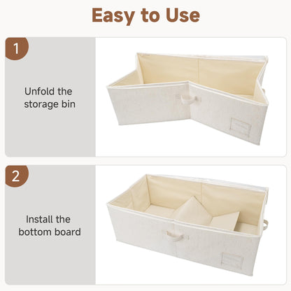10 Inch Tall Under Bed Storage Containers with Clear Lid (2 Count)
