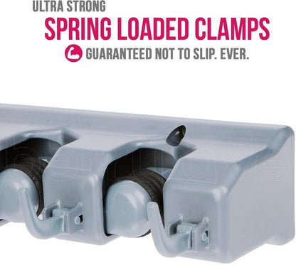 Broom Holder & Wall Mount Garden Tool Organizer (2 Count)