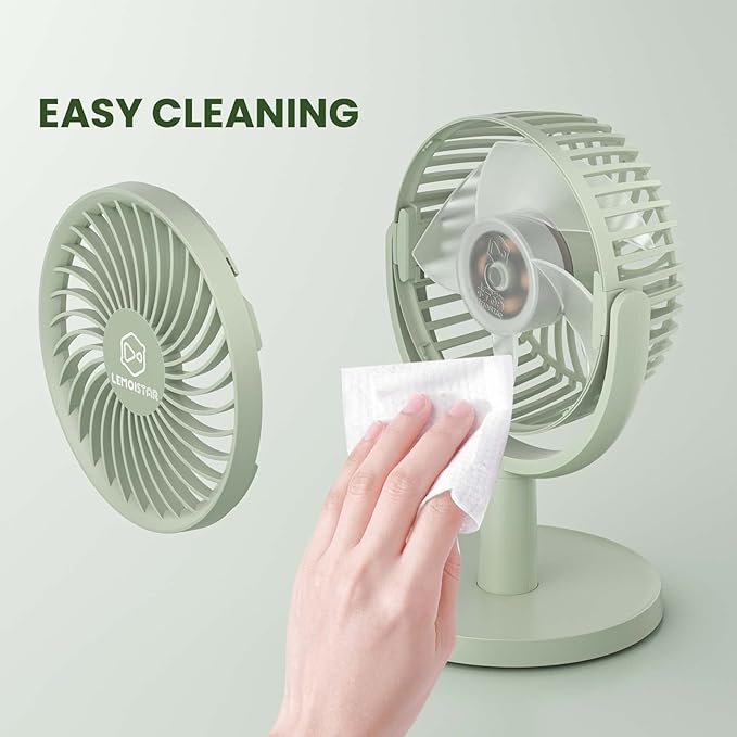 Shinebella 4 Speeds Small Desk Fan with Strong Airflow, Personal Portable Mini USB Fan, Quiet, 310 Degree Rotation, Detachable, Easy to Clean, Lightweight, 4 inch, for Bedroom, Desk, Home… B08NP31ZWB