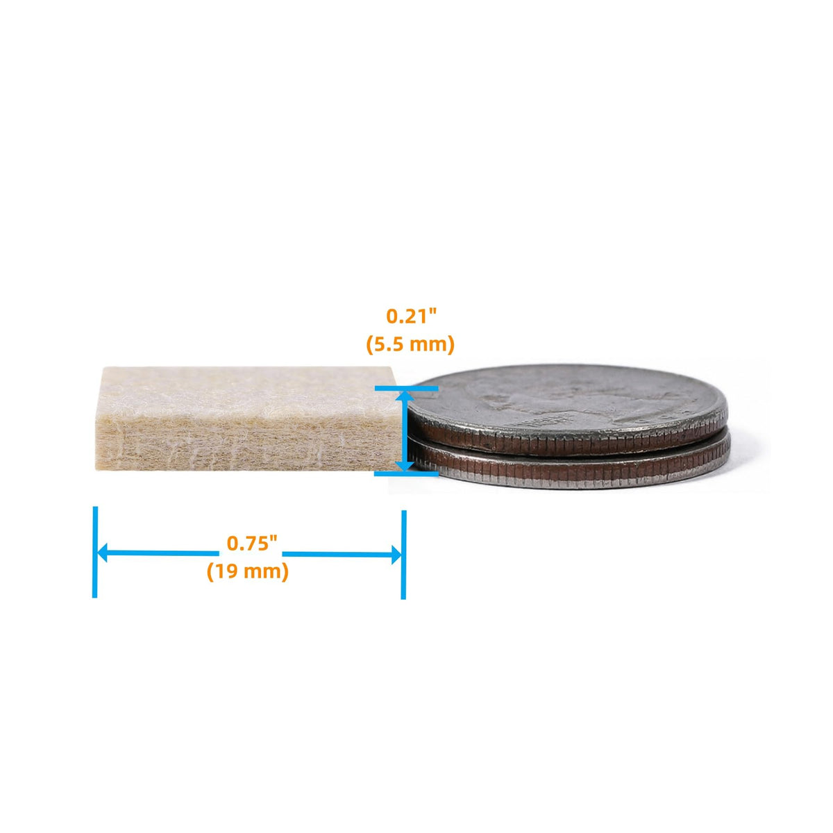 Felt Furniture Pads for Hardwood Floor (96 Count)
