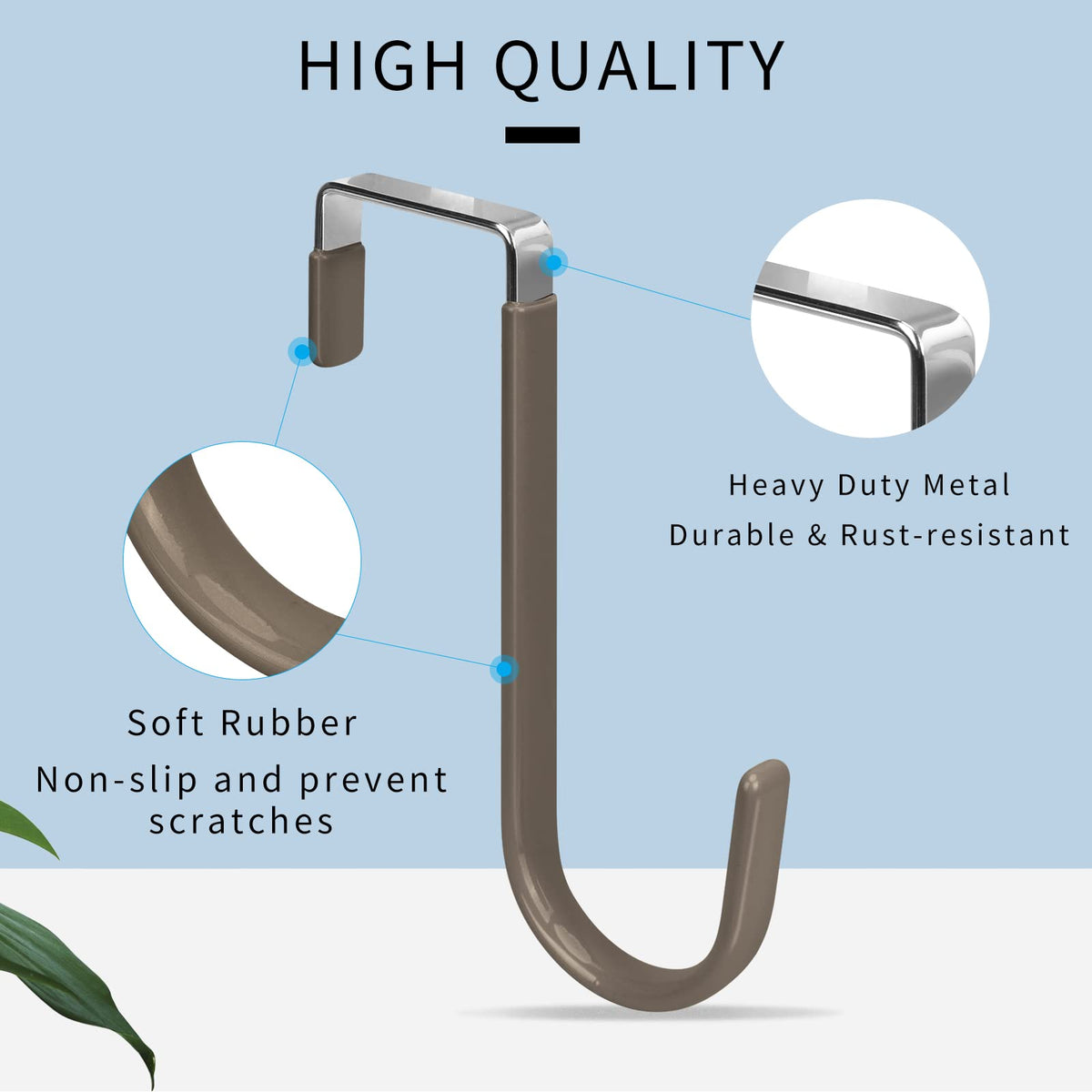 Over the Door Hooks (4 Count)
