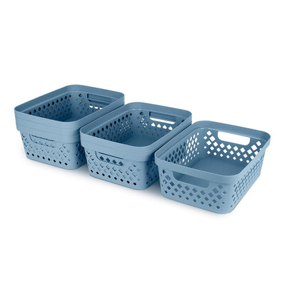 Plastic Storage Basket Set (6 Count)