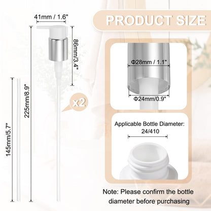 2 Pcs Soap Dispenser Pump Heads (2 Count)