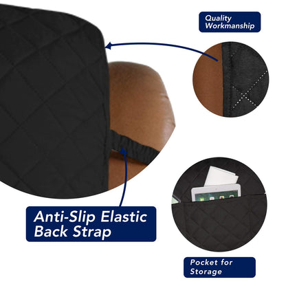 Reversible Quilted Oversized Recliner Sofa Cover