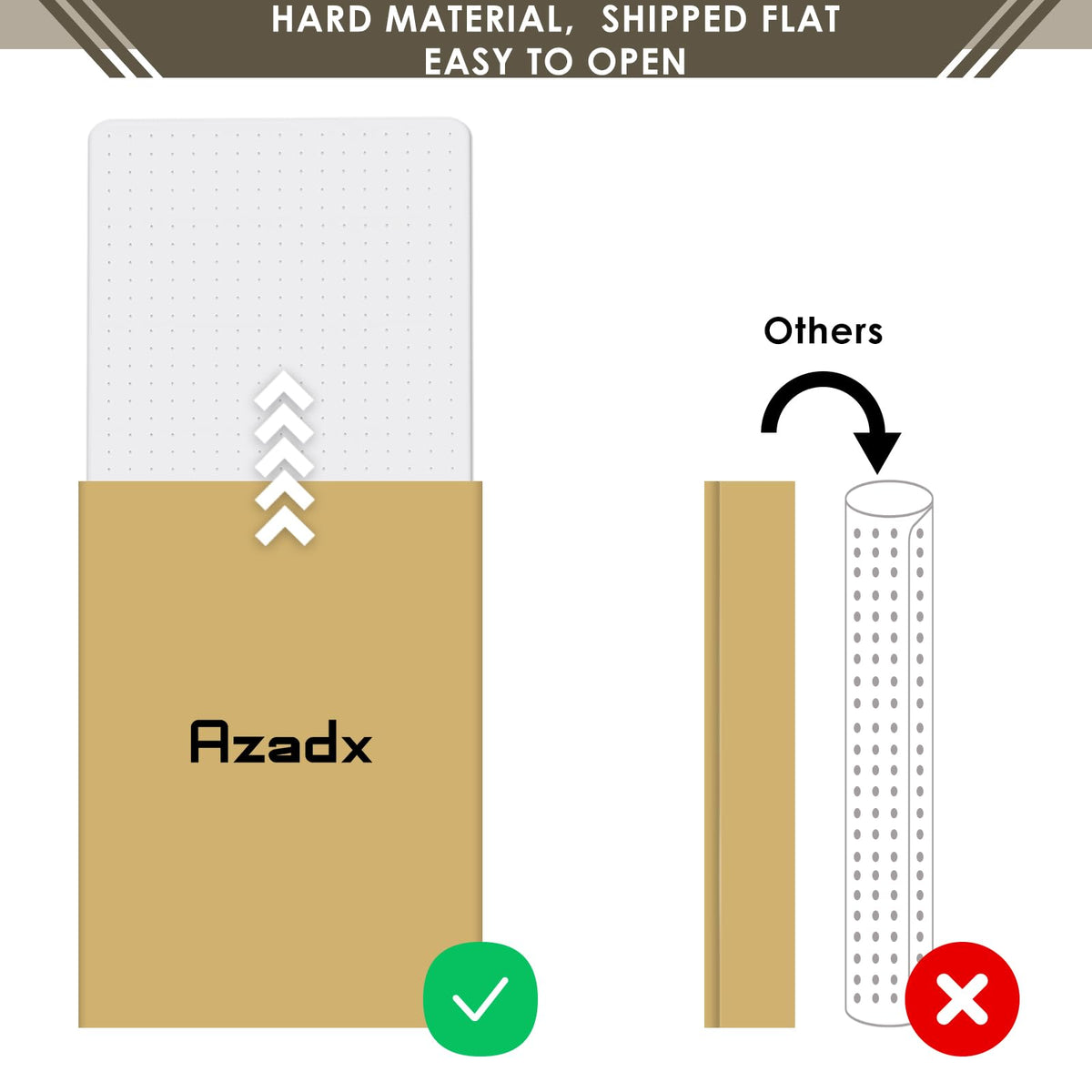 Heavy Duty Office Chair Mat for Carpet 51" x 63" Hard Material Large (2 Count)