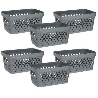 Plastic Baskets for Organizing (6 Count)