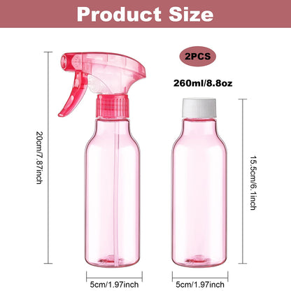 Plastic Spray Bottles 8.8oz (2 Count)