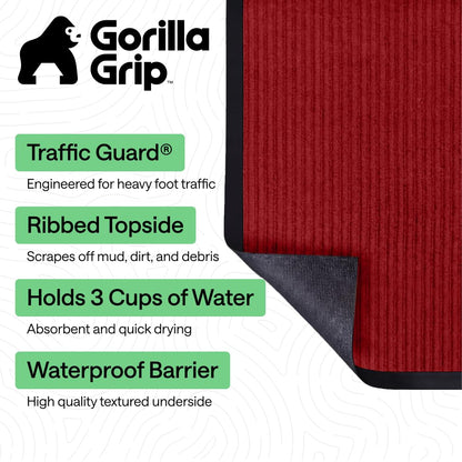 Waterproof Traffic Guard Door Mat (2 Count)