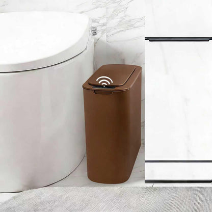 Automatic Motion Sensor Bathroom Trash Can with Lid