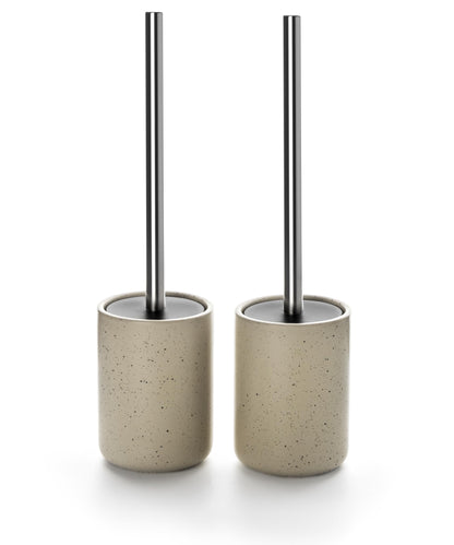 Ceramic Toilet Brush and Holder Set (2 Count)