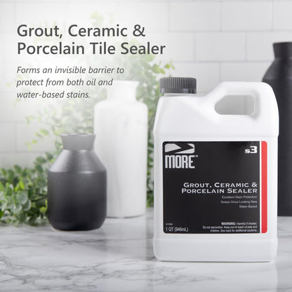 MORE Grout Ceramic & Porcelain Tile Sealer (32 Fl Oz)