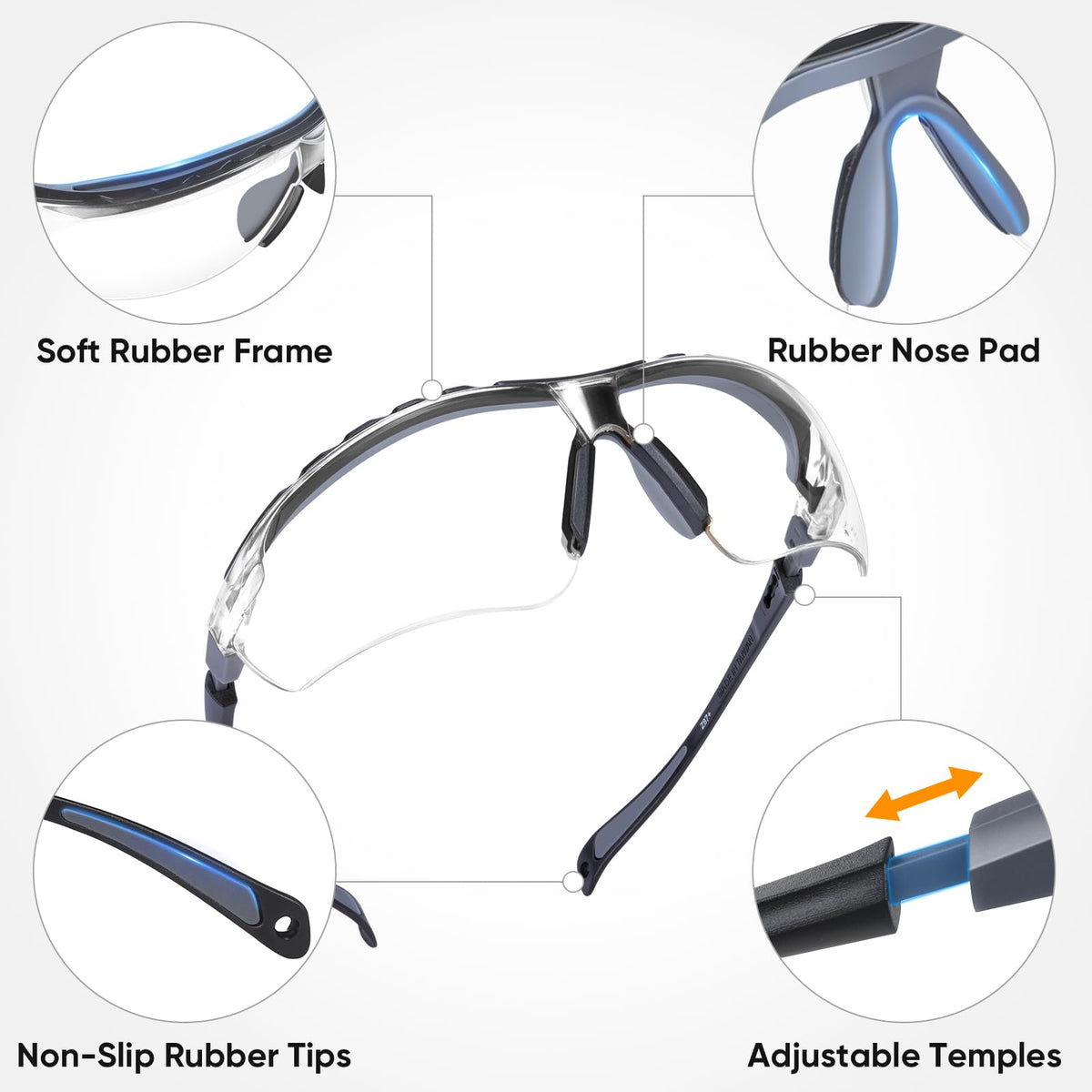 1PK Anti Fog Safety Glasses for Men & Women
