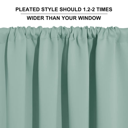 Cafe Blackout Curtains 24 inch Length