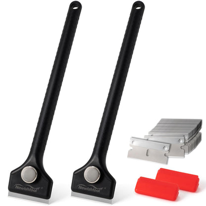 Long Handle Scraper Tool Kit 2 Pcs Razor Blade Scraper 20 Blades