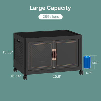 560QT Lockable Plastic Storage Bins