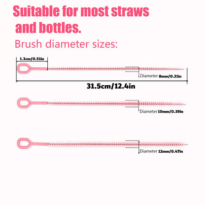 4pcs Straw Cleaner Brushes Compatible with Stanley (4 Count)