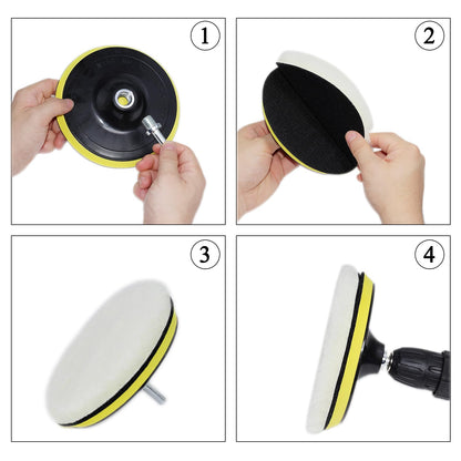 Car Foam Polishing Buffing Kit (6 Count)