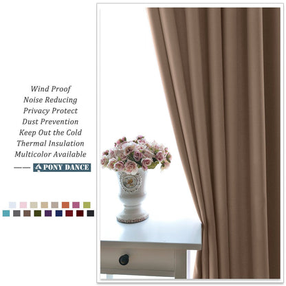 Blackout Curtains Mocha (2 Count)