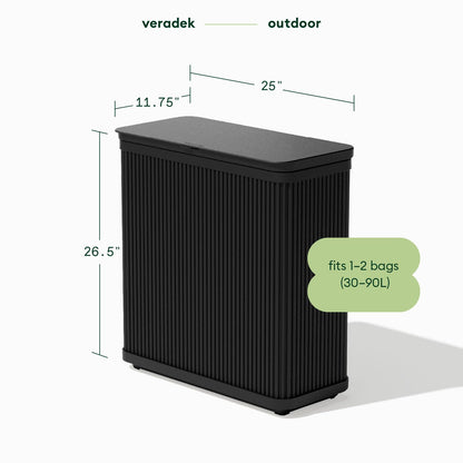 Tambour Waste Bin (2 Count)
