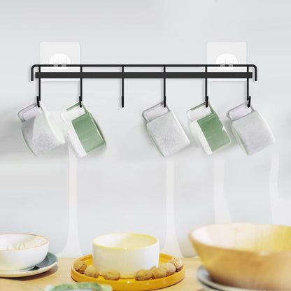 Adhesive Kitchen Hooks Utensil Hanger Holder Hanging Rack 2 Pack