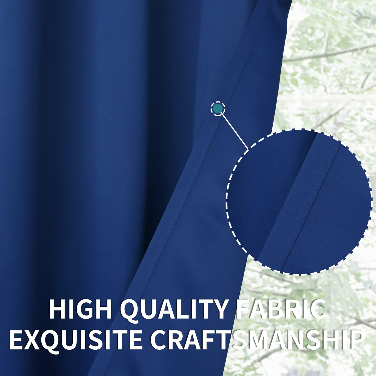 Short Blackout Curtains for Bedroom 45 Inch Length