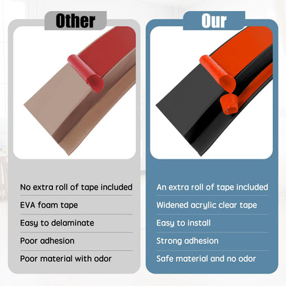 Floor Transition Strip Door Threshold 78" Floor Transition Reducer Trim on The Edges Threshold Strip Self Adhesive Suitable for Doorways