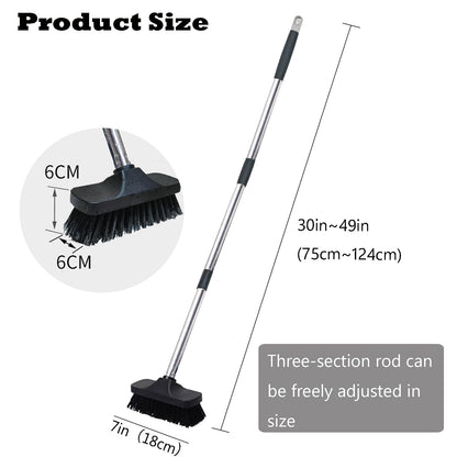 Push Broom Brush Stiff Bristles Floor Cleaning Brush Multi