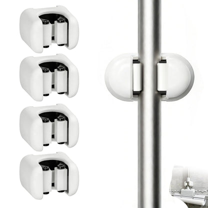 4 Pack Mop and Broom Holder Wall Mount with Self