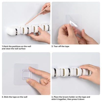 Broom Holder Wall Mount