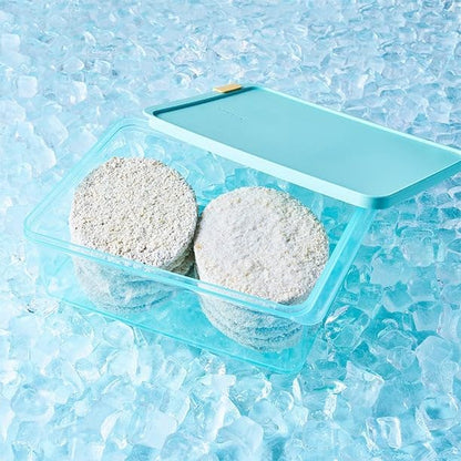 LocknLock Freezer Fit Plastic Freezer Containers | Stackable Food Storage for Meal Prep | Microwave & Dishwasher Safe | BPA Free Freezer Container with Lid, 2.2L