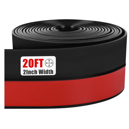 Draft Seal Tape for Doors and Windows 2 in x 20 Ft Silicone Weather Stripping Extra Thick 2mm Door Seal Strip with Strong Adhesive Draft Insulation Stopper Side Seal (20 Foot)