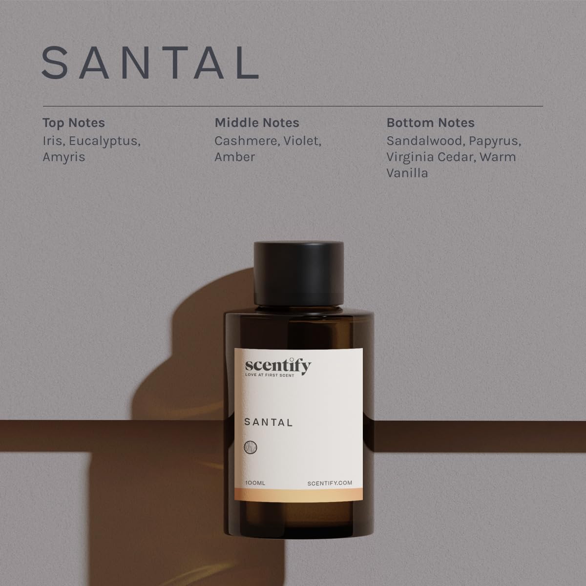 Santal Aroma Oil Refill Scent for Oil Diffusers (3.38 Fl Oz)