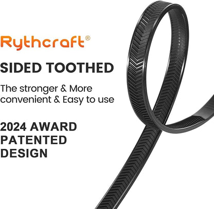 Zip Ties Heavy Duty 12 inch，V-Shaped Toothed Double Sided With 200 LBS Tensile Strength Cable Ties ，Extra Large Wire Ties Adjustable Nylon Tie Wraps for Indoor Outdoor Patented Design（400 Pack Black）