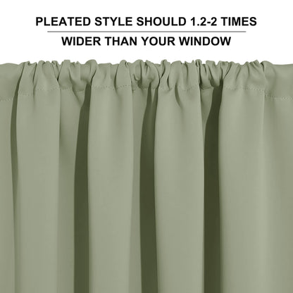Blackout Curtains for Bedroom Living Dining Room 84 inches Long (2 Count)
