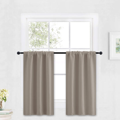 Kitchen Blackout Curtains Over Sink 36 inch Length