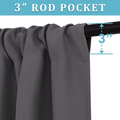 2 Panels Blackout Doorway Curtains (2 Count)
