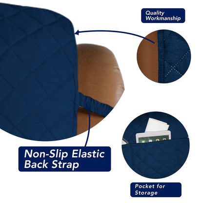 Reversible Quilted Oversized Recliner Sofa Cover