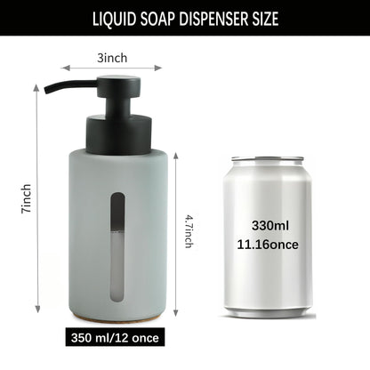 Light Gray Soap Dispenser with Window