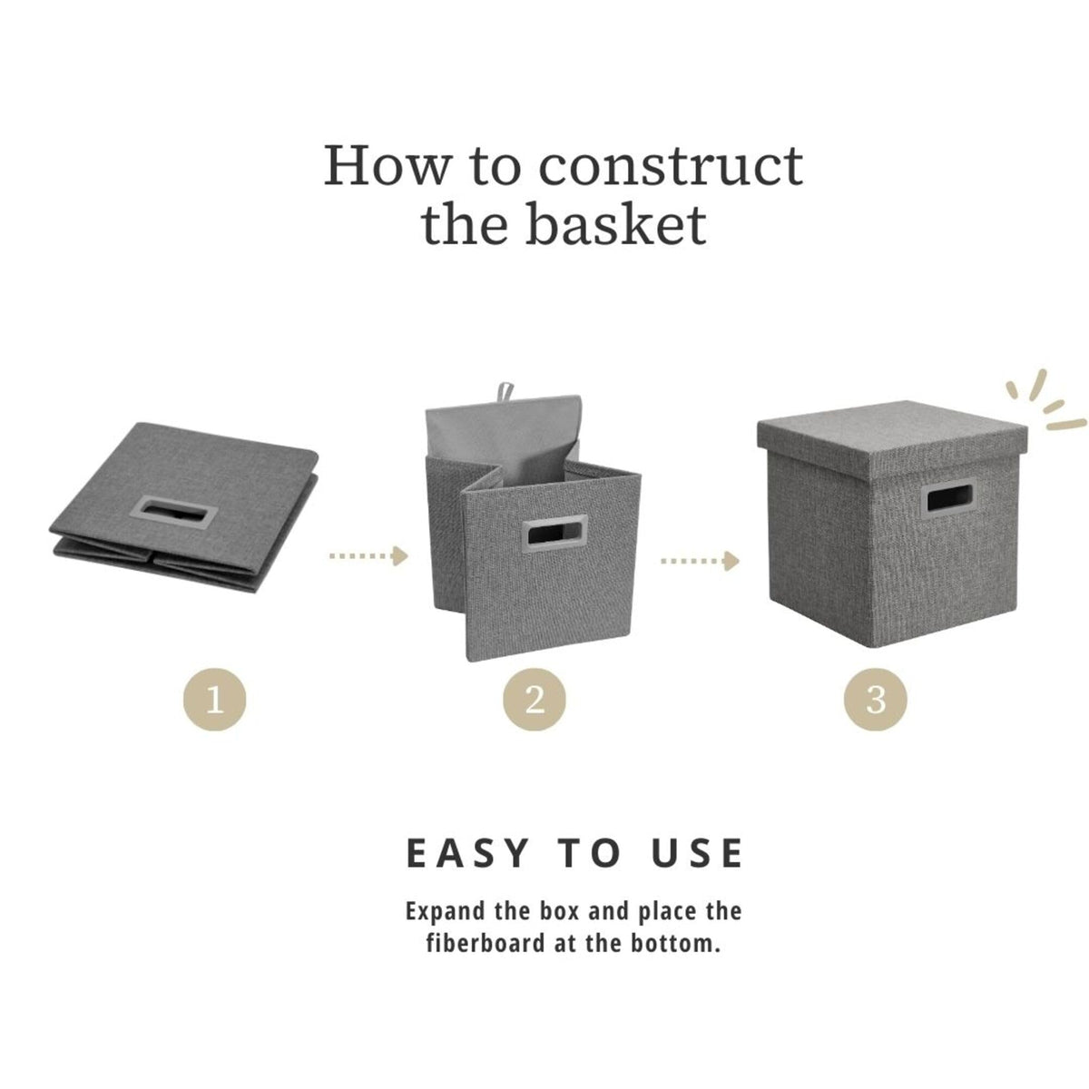 Storage Basket with Lids (3 Count)