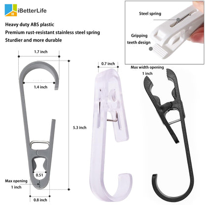 Laundry Hooks Hanging Clips (4 Count)