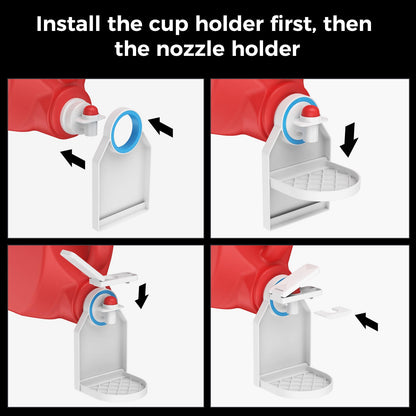 Laundry Detergent Dispenser Cup Holder & Nozzle Force
