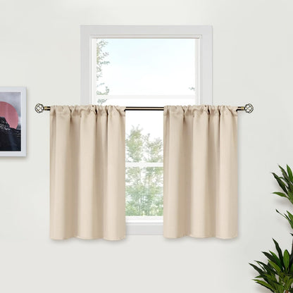 Small Cafe Curtains 24 Inch Length (2 Count)