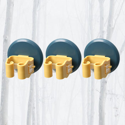 3pcs Suction Cup Mop and Broom Holder Wall Mount Anti