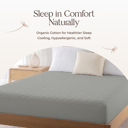 100% Cotton Organic Mattress Pad