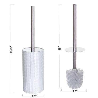 Estella White Toilet Brush Set
