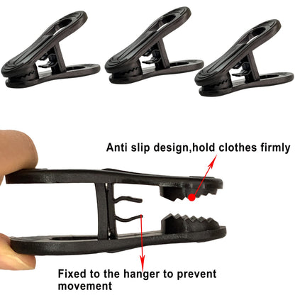 Black Hanger Clips 60 PCS