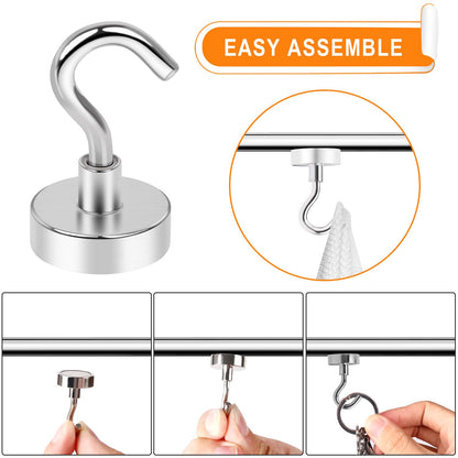 30LB Magnetic Hooks Strong Neodymium Magnets Hook for Hanging