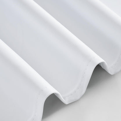 White Total Blackout Curtains 84 inch Length 2 Panels Set (2 Count)