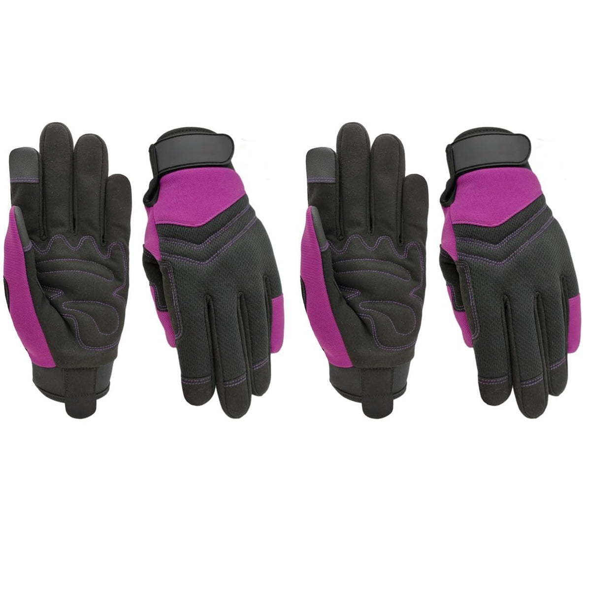 2 Pairs Work Gloves Women