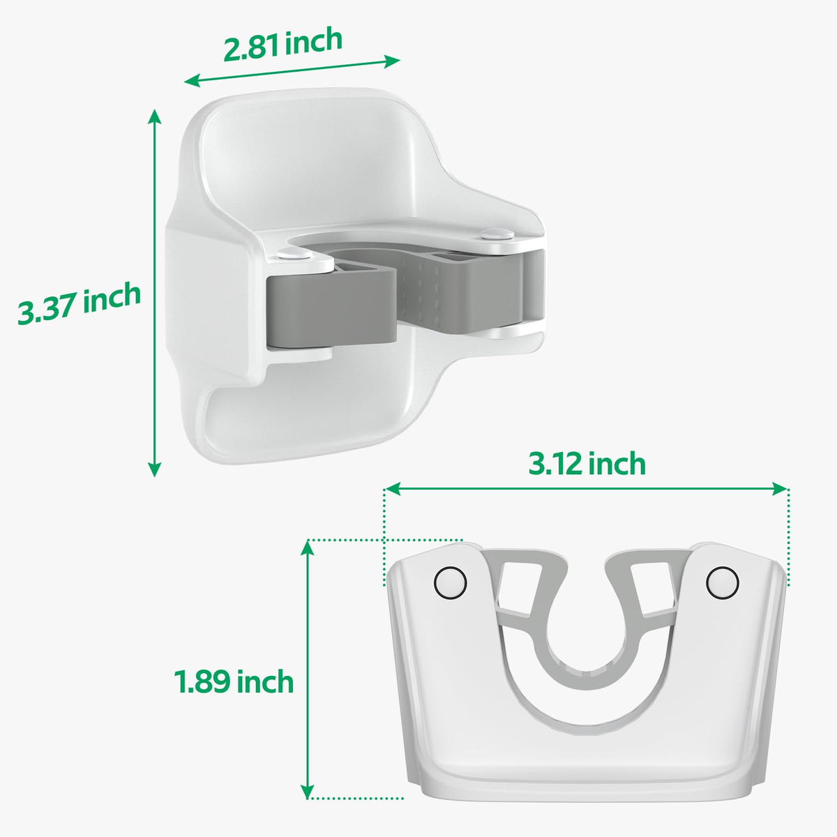 Broom Holder Wall Mount Mop Grippers organizer wall hanging (5 Count)
